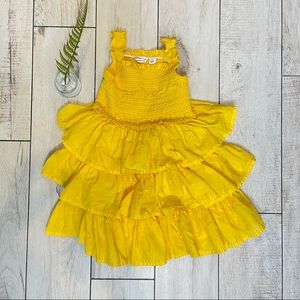 JANIE & JACK Yellow Ruffle Party Dress Size 2T